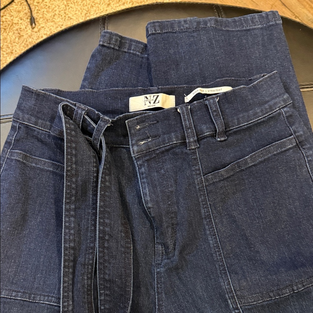 NIC+ZOE Dark Blue Ankle Jeans